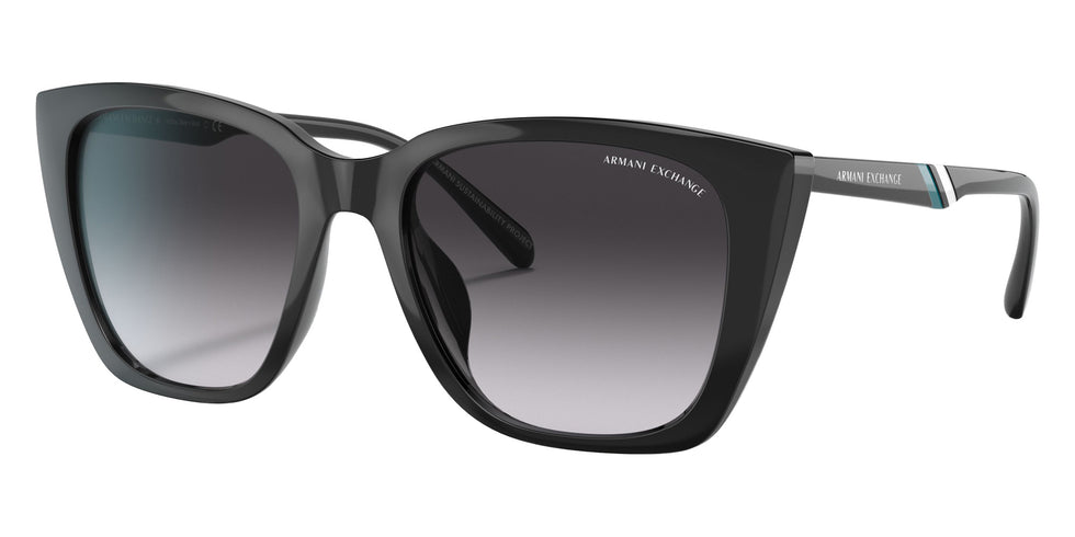 ARMANI EXCHANGE AX4116SU 81588G 53 - Shiny Black / Gradient Gray #id:ax4116su81588g_s:100105
