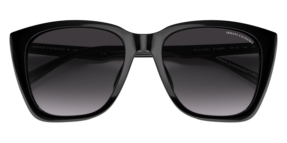 ARMANI EXCHANGE AX4116SU 81588G 53 - Shiny Black / Gradient Gray #id:ax4116su81588g_s:100120