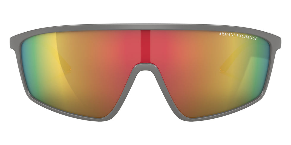 ARMANI EXCHANGE AX4119S 81806Q 137 - Matte Gray / Dark Violet Mirrored Red #id:ax4119s81806q_s:100100