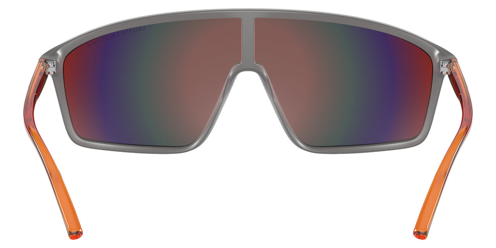 ARMANI EXCHANGE AX4119S 81806Q 137 - Matte Gray / Dark Violet Mirrored Red #id:ax4119s81806q_s:100115