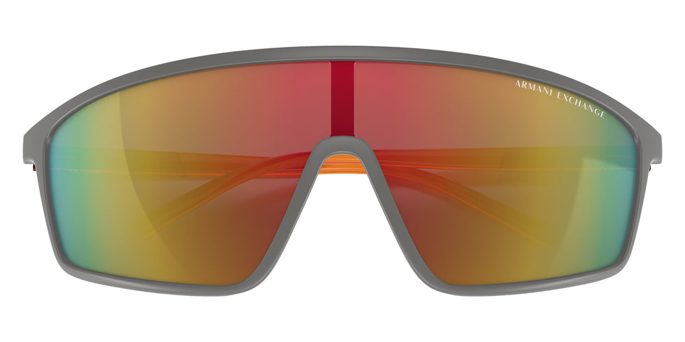 ARMANI EXCHANGE AX4119S 81806Q 137 - Matte Gray / Dark Violet Mirrored Red #id:ax4119s81806q_s:100120