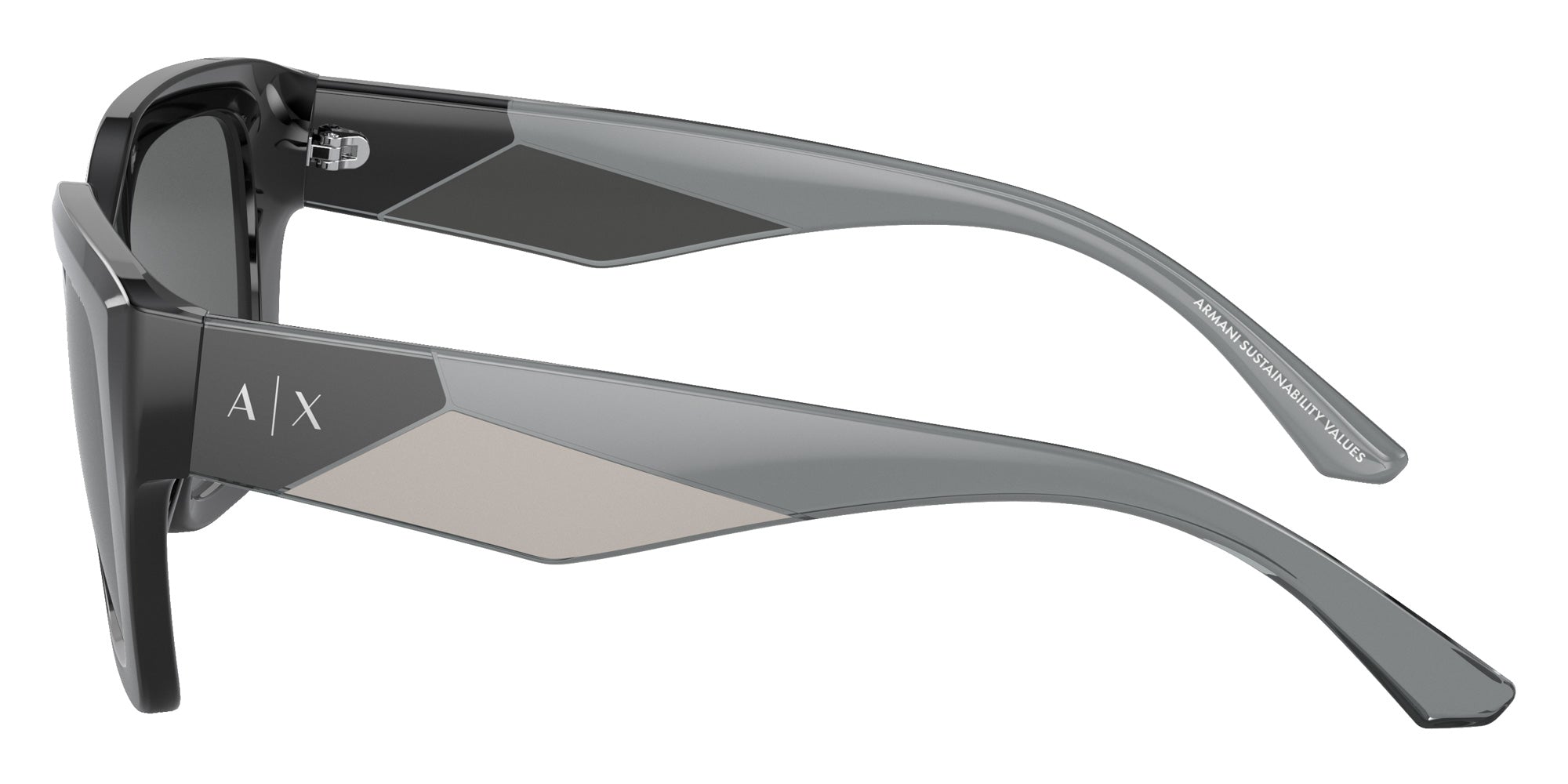 ARMANI EXCHANGE AX4125SU 815887 54 - Shiny Black / Dark Gray #id:ax4125su815887_s:100110