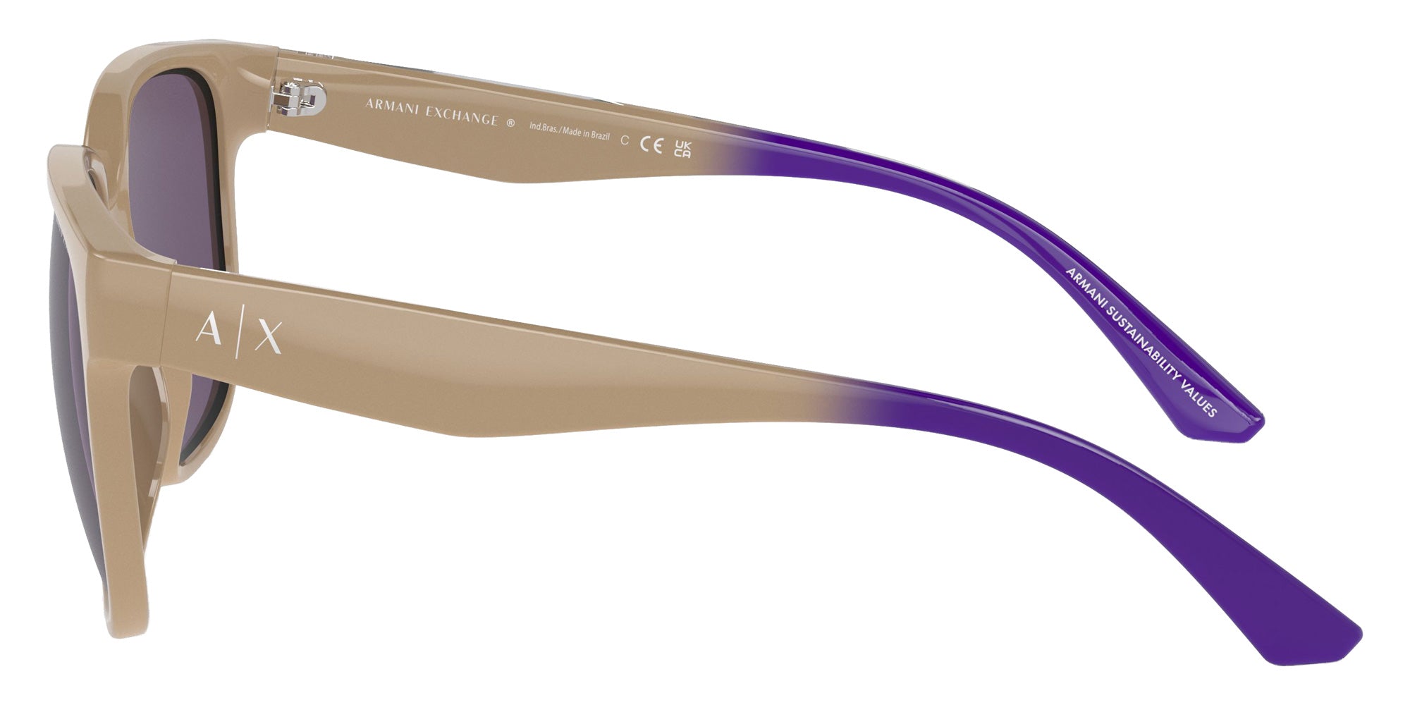 ARMANI EXCHANGE AX4136SU 83421A 56 - Shiny Tundra / Violet #id:ax4136su83421a_s:100110