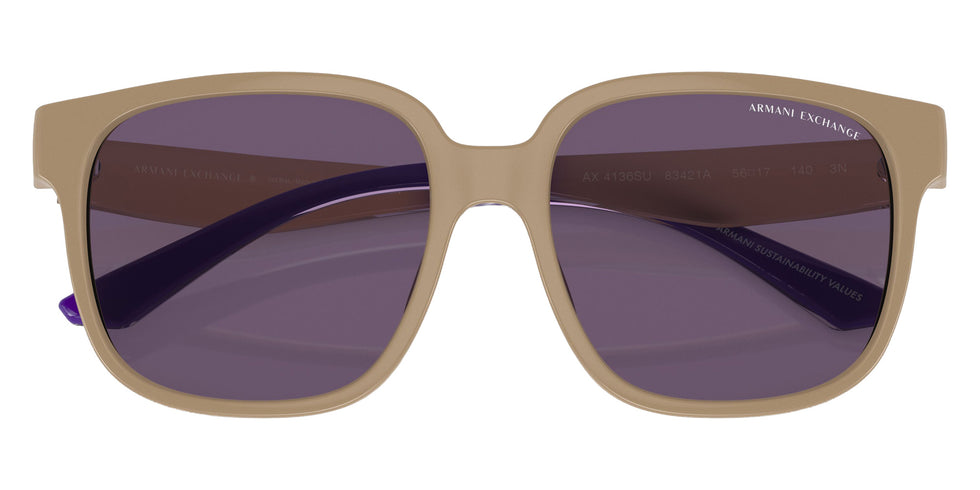 ARMANI EXCHANGE AX4136SU 83421A 56 - Shiny Tundra / Violet #id:ax4136su83421a_s:100120