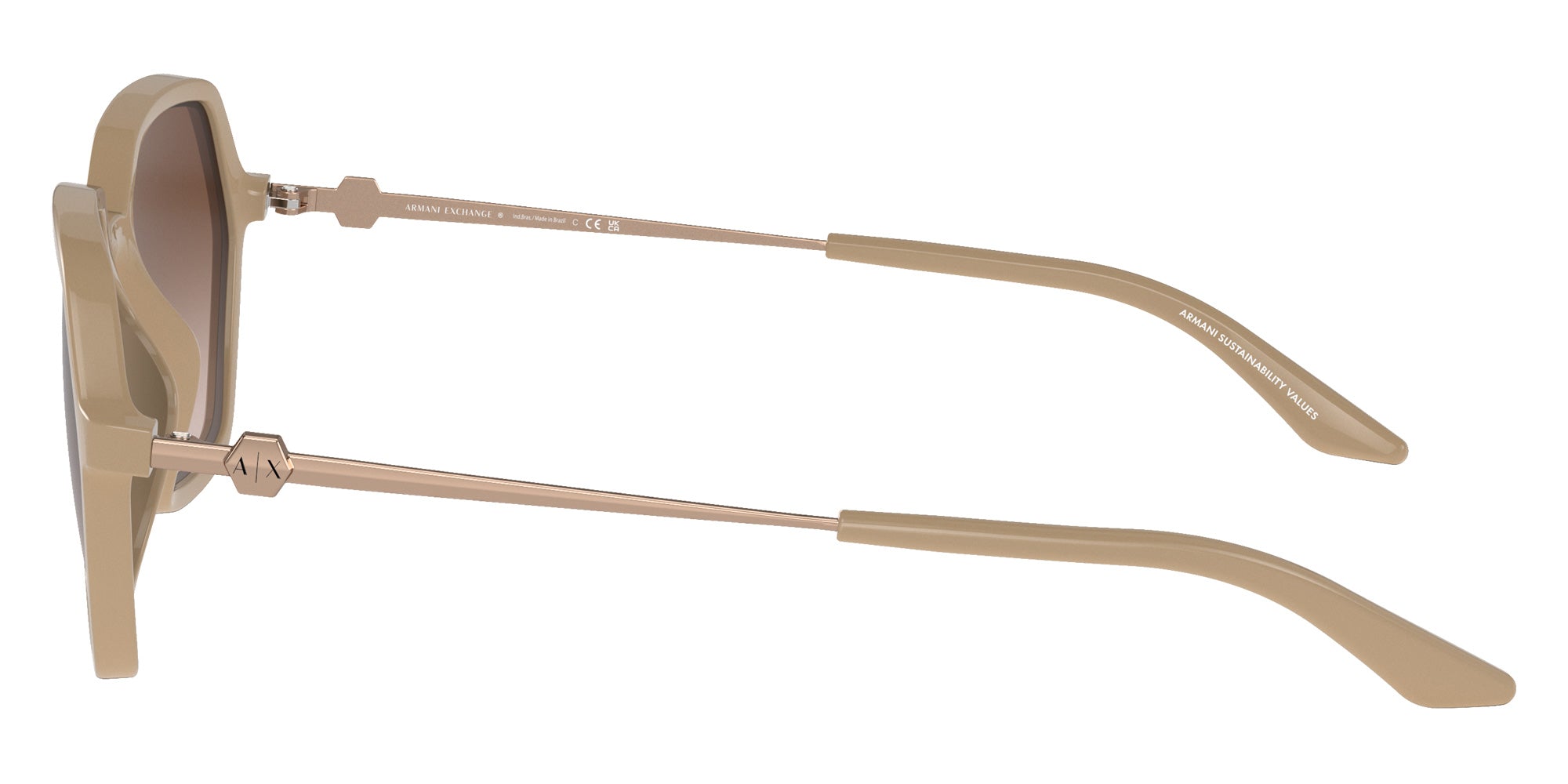 ARMANI EXCHANGE AX4139SU 834213 52 - Shiny Tundra / Gradient Brown #id:ax4139su834213_s:100110