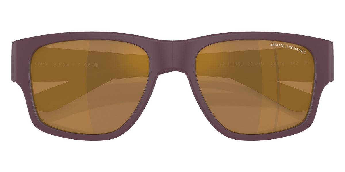 ARMANI EXCHANGE AX4141SU 8347F9 56 - Matte Bordeaux / Brown Mirrored Bronze #id:ax4141su8347f9_s:100125