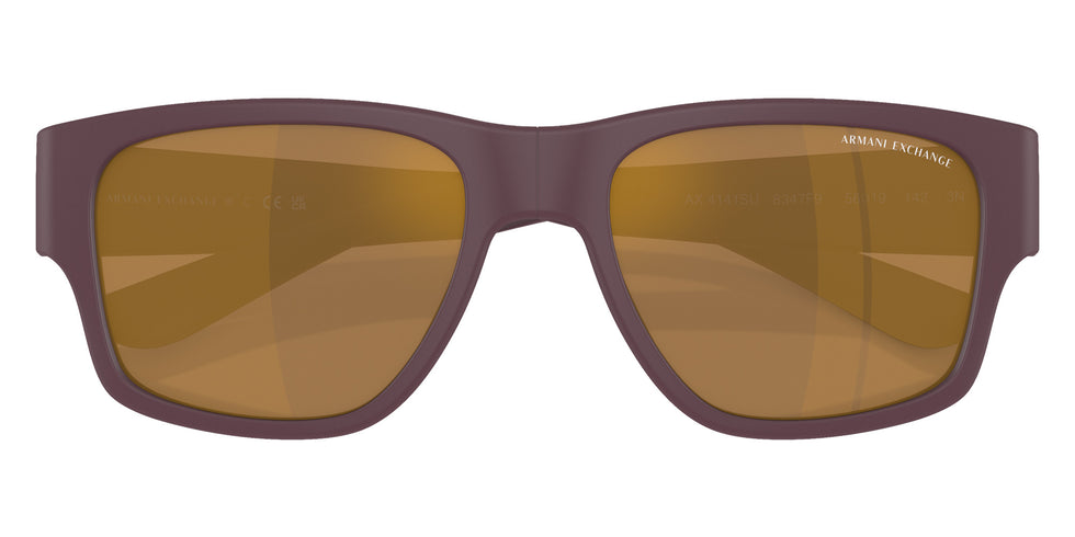 ARMANI EXCHANGE AX4141SU 8347F9 56 - Matte Bordeaux / Brown Mirrored Bronze #id:ax4141su8347f9_s:100125