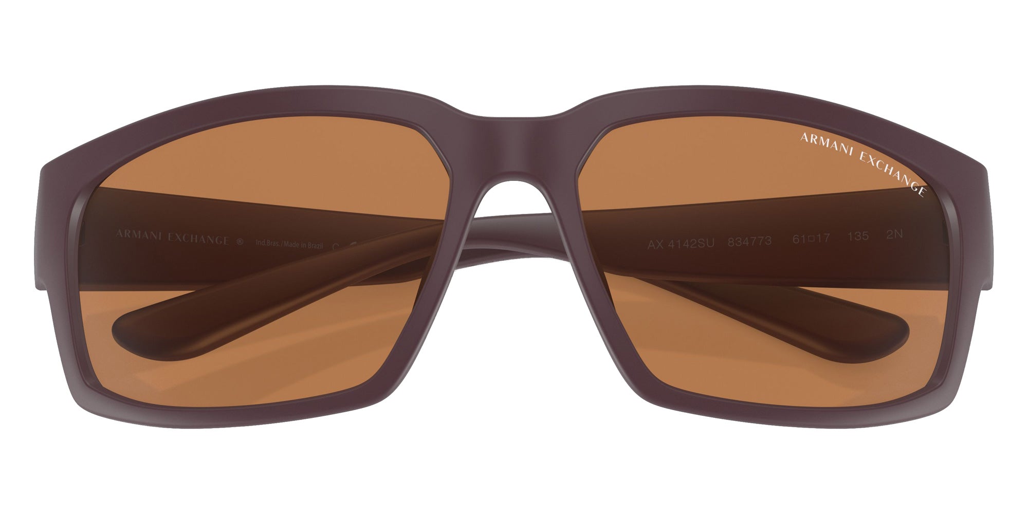 ARMANI EXCHANGE AX4142SU 834773 61 - Matte Bordeaux / Brown #id:ax4142su834773_s:100120