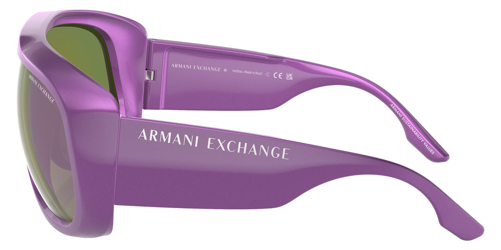 ARMANI EXCHANGE AX4143SU 83534V 67 - Metalized Purple / Gray Mirrored Violet #id:ax4143su83534v_s:100110