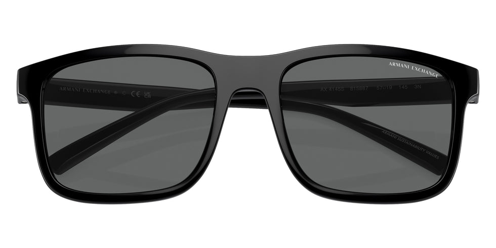 ARMANI EXCHANGE AX4145S 815887 57 - Shiny Black / Dark Gray #id:ax4145s815887_s:100120
