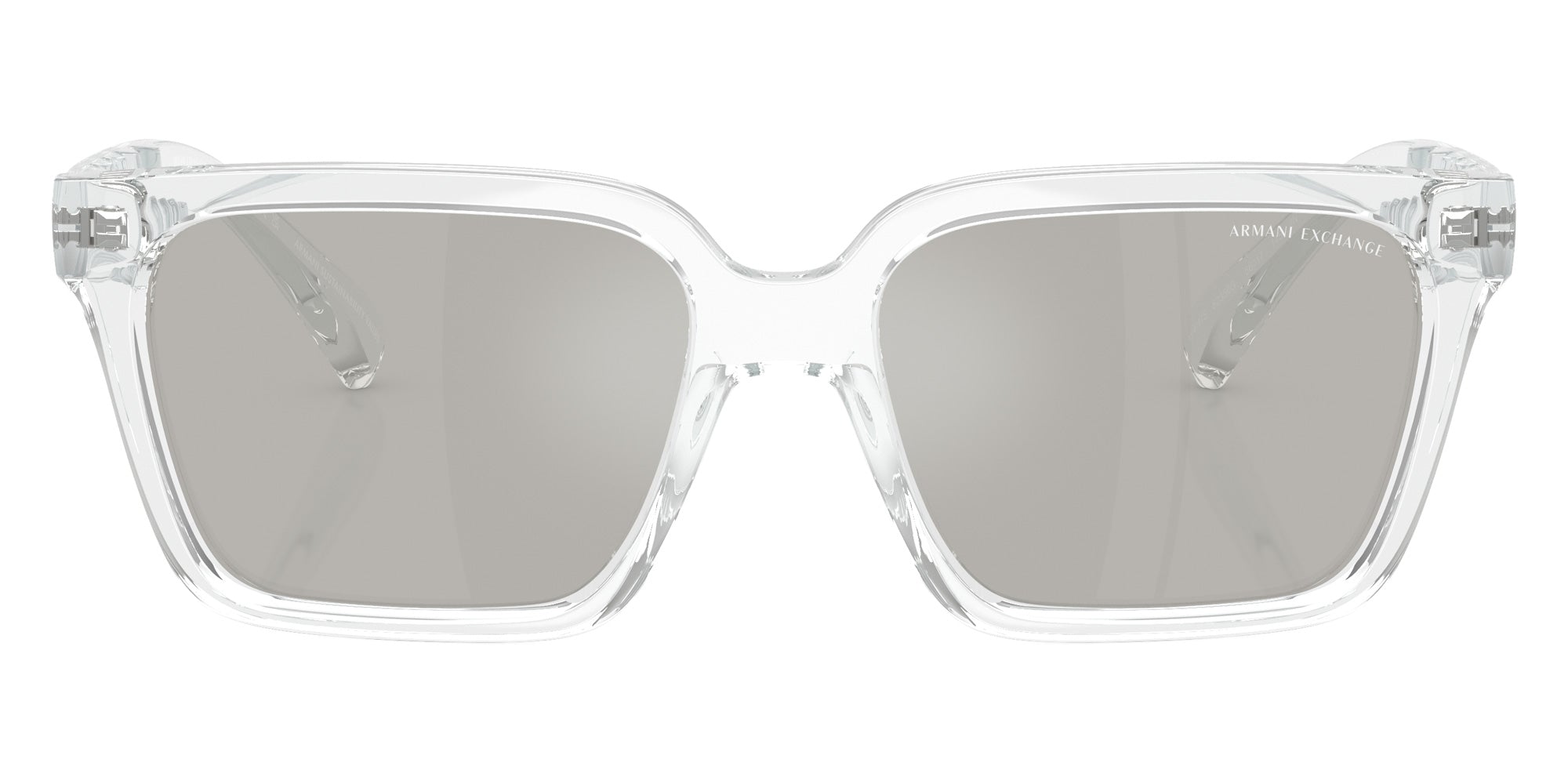 ARMANI EXCHANGE AX4147S 82356G 56 - Shiny Crystal / Light Gray Flash Silver #id:ax4147s82356g_s:100100