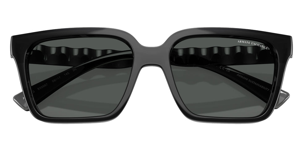 ARMANI EXCHANGE AX4147S 835687 56 - Shiny Transparent Gray / Dark Gray #id:ax4147s835687_s:102120