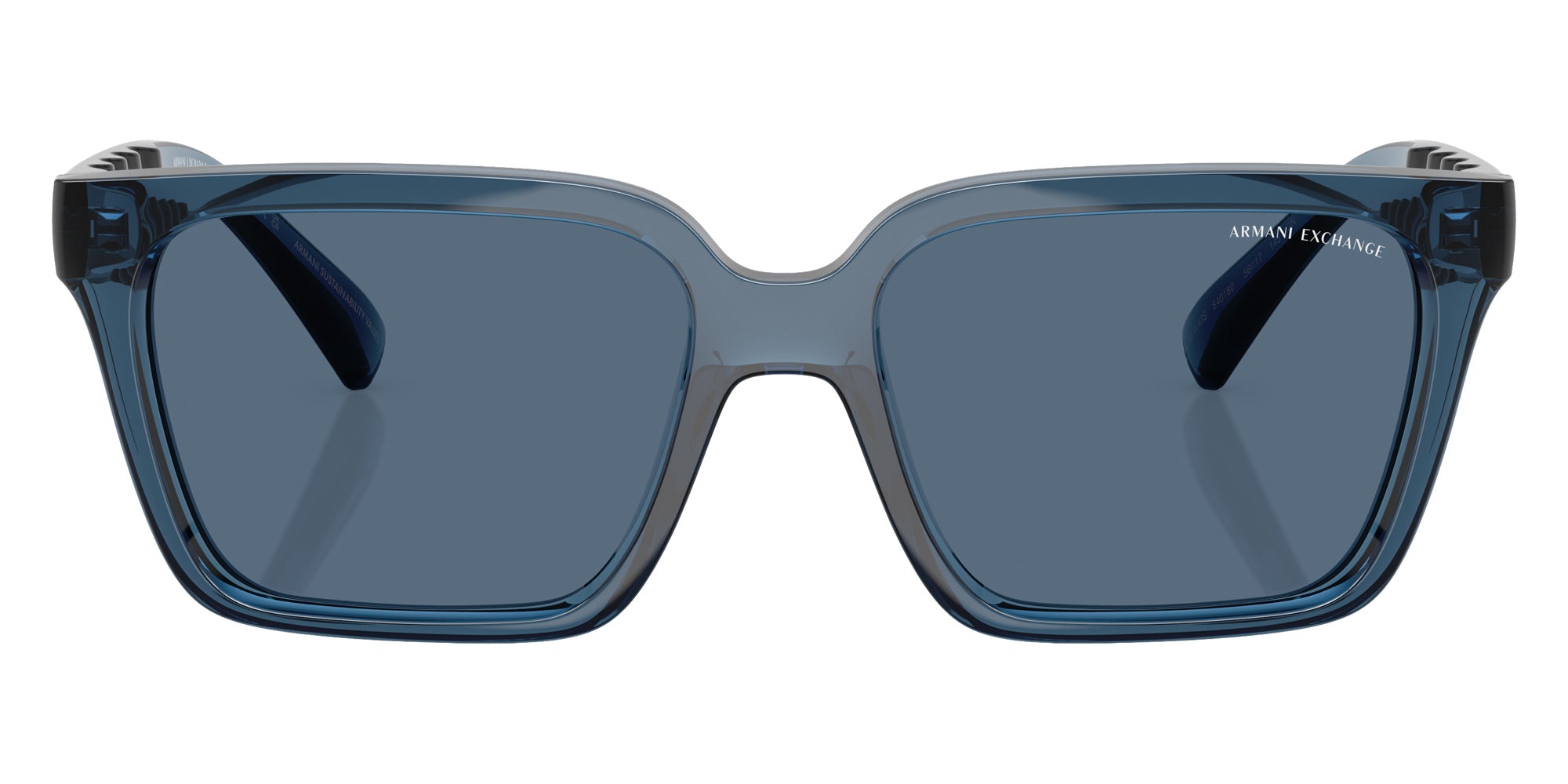 ARMANI EXCHANGE AX4147S 840180 56 - Shiny Transparent Blue / Dark Blue #id:ax4147s840180_s:106100