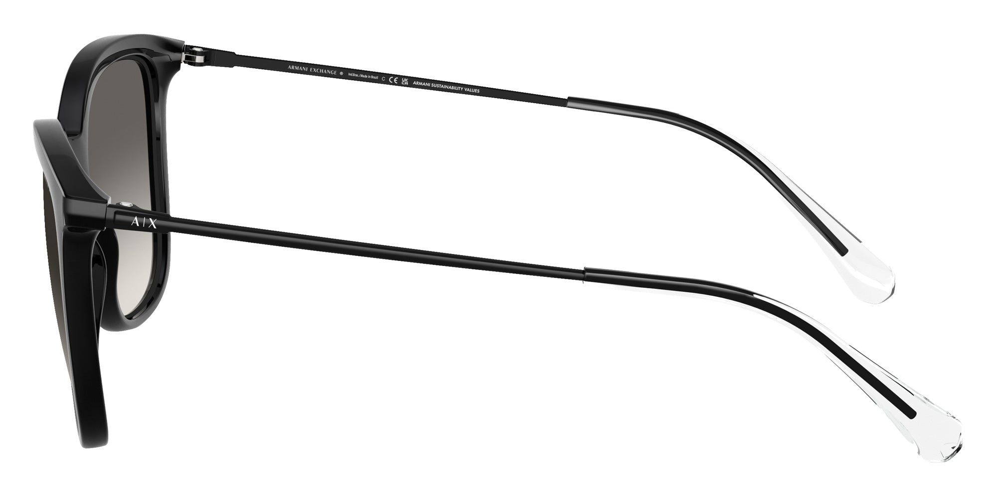 ARMANI EXCHANGE AX4151S 815811 55 - Shiny Black / Gray Gradient #id:ax4151s815811_s:100110