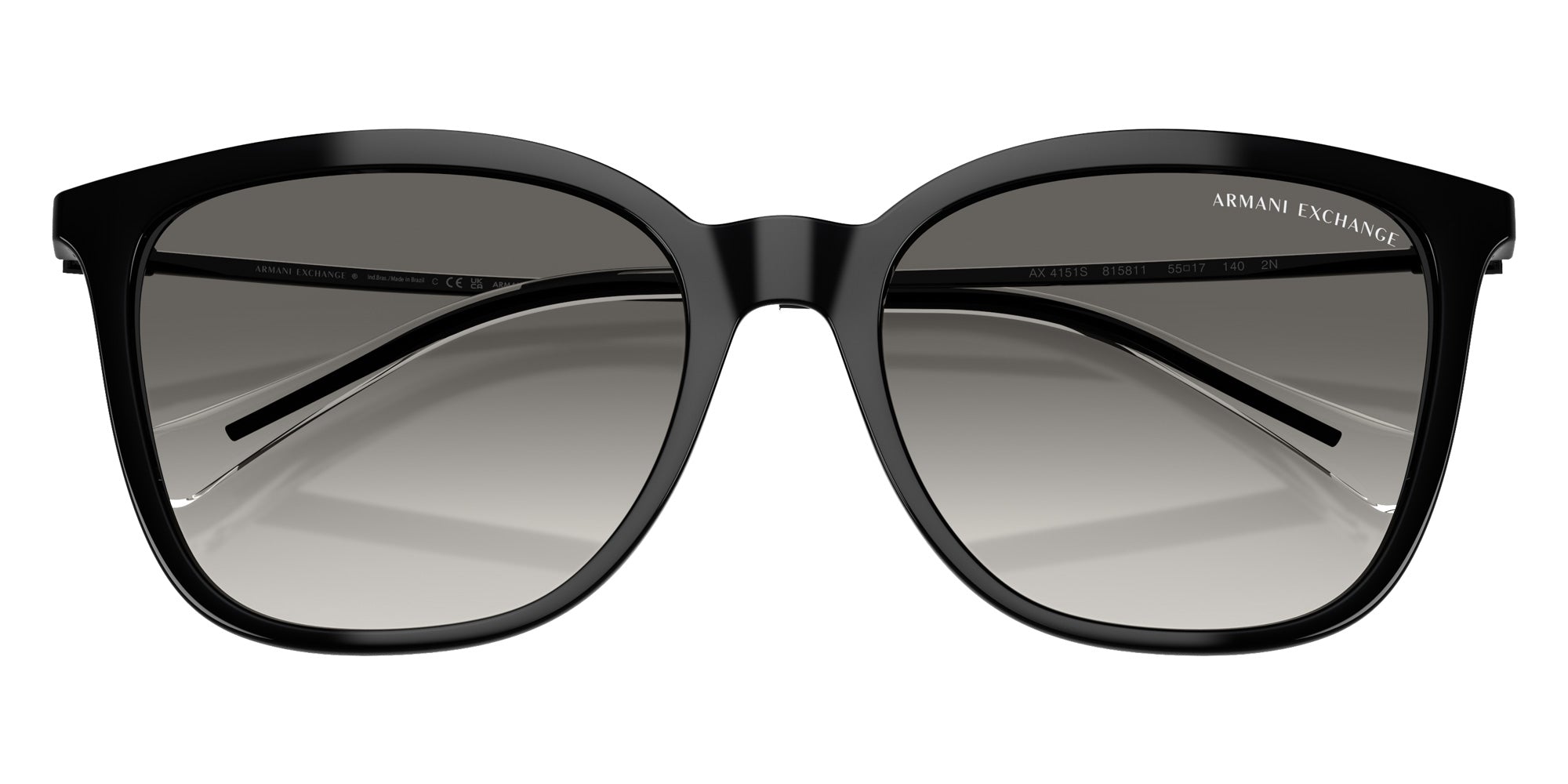 ARMANI EXCHANGE AX4151S 815811 55 - Shiny Black / Gray Gradient #id:ax4151s815811_s:100120