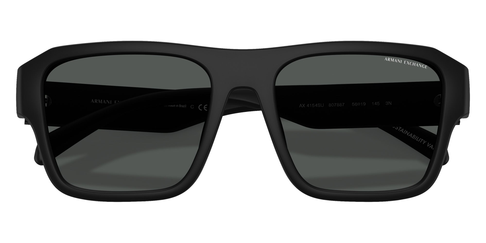 ARMANI EXCHANGE AX4154SU 807887 56 - Matte Black / Dark Gray #id:ax4154su807887_s:102120