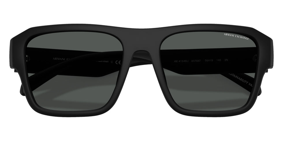 ARMANI EXCHANGE AX4154SU 807887 56 - Matte Black / Dark Gray #id:ax4154su807887_s:102120