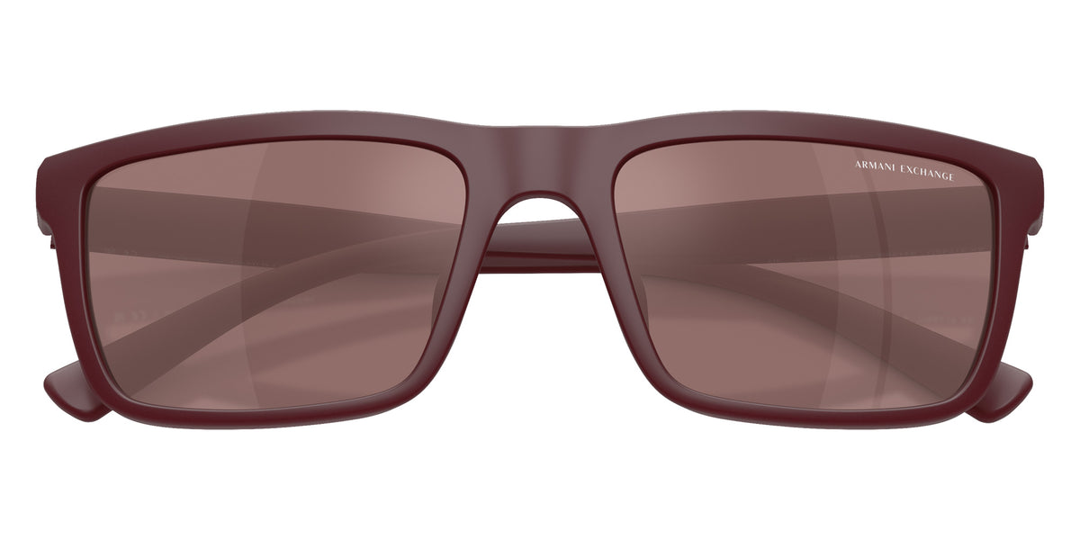 ARMANI EXCHANGE AX4174SU 84136G 56 - Matte Burgundy / Brown Mirrored Internal Silver #id:ax4174su84136g_s:106120
