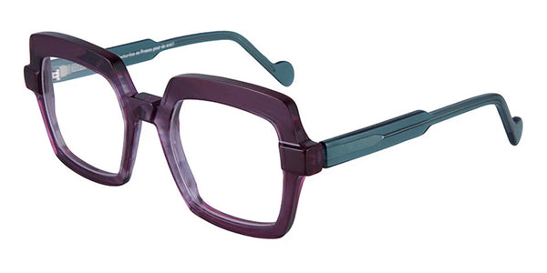 Transparent Violet/Transparent Steel Green / 50-20