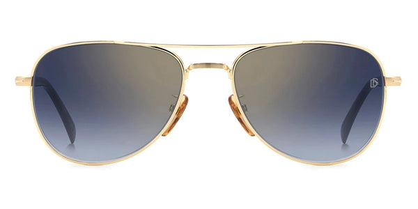 Gold Black / Blue Shaded Gold Mirrored / 56-18-145