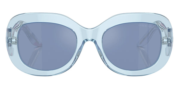 Transparent Light Blue / Light Blue Mirrored Silver / 51-20-140