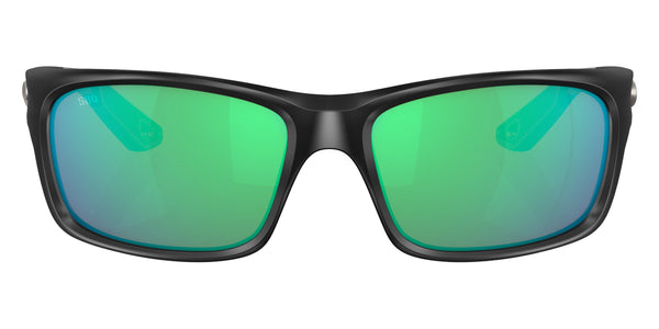Matte Black / Green Mirrored Polarized / 62-16-128