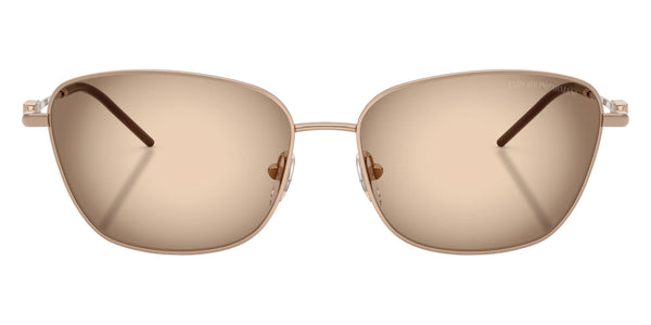 Shiny Rose Gold / Brown Gray Gradient / 57-15-140