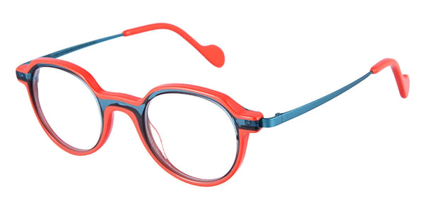 Translucent Light Blue and Vintage Orange/Light Blue / 46-22