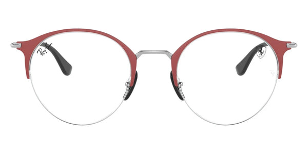 Matte Red Ferrari On Silver / 48-22-140