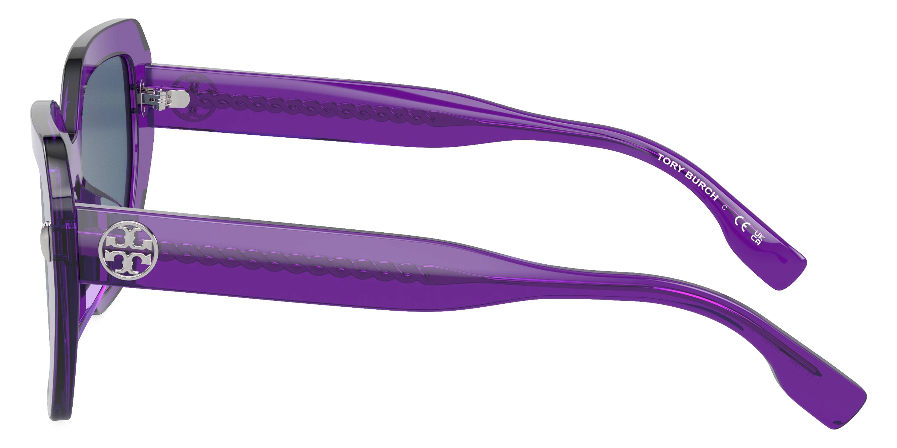 Tory Burch TY7194F 193580 57 - Transparent Purple / Dark Blue