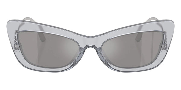 Transparent Gray/Silver / Light Gray Mirrored Silver / 55-18-145