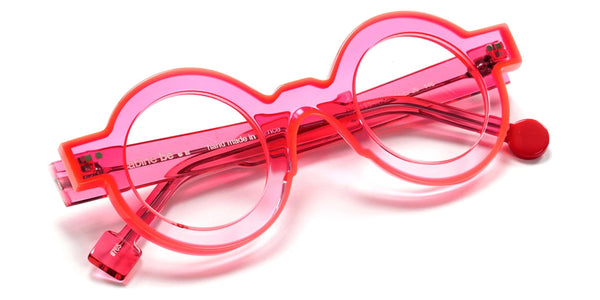 Shiny Translucent Pink Gradient/Shiny Neon Miami Orange / 41-29-145