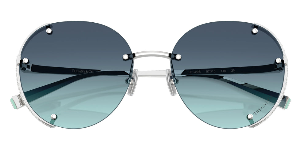 TIFFANY TF3110KB 62139S 57 - Silver Gold Plated / Azure Gradient Blue