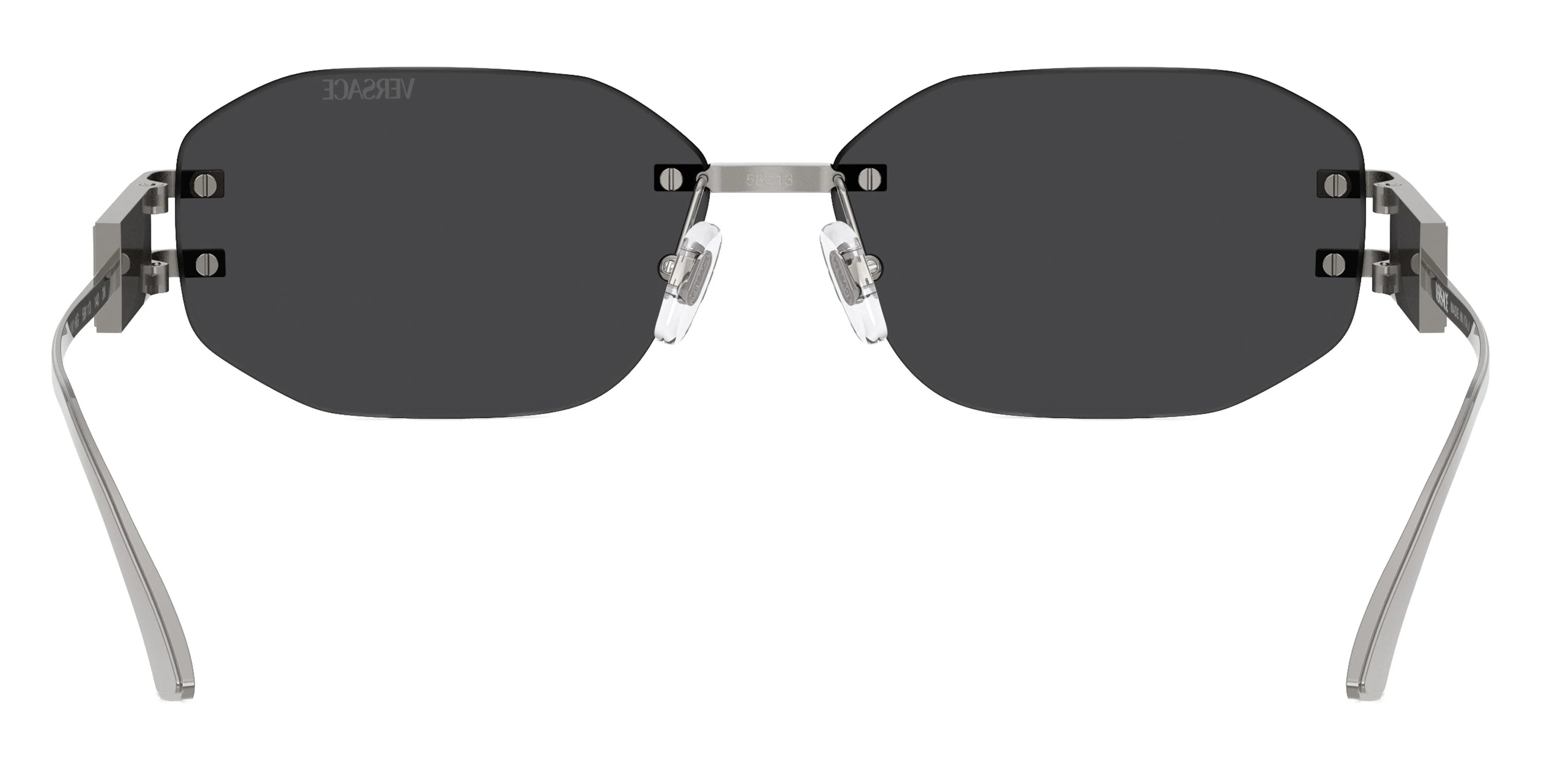 VERSACE VE2274 10016G 58 - Gunmetal / Gray Mirrored Silver