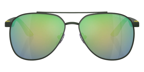 Matte Green / Gray Mirrored Green / 53-13-130