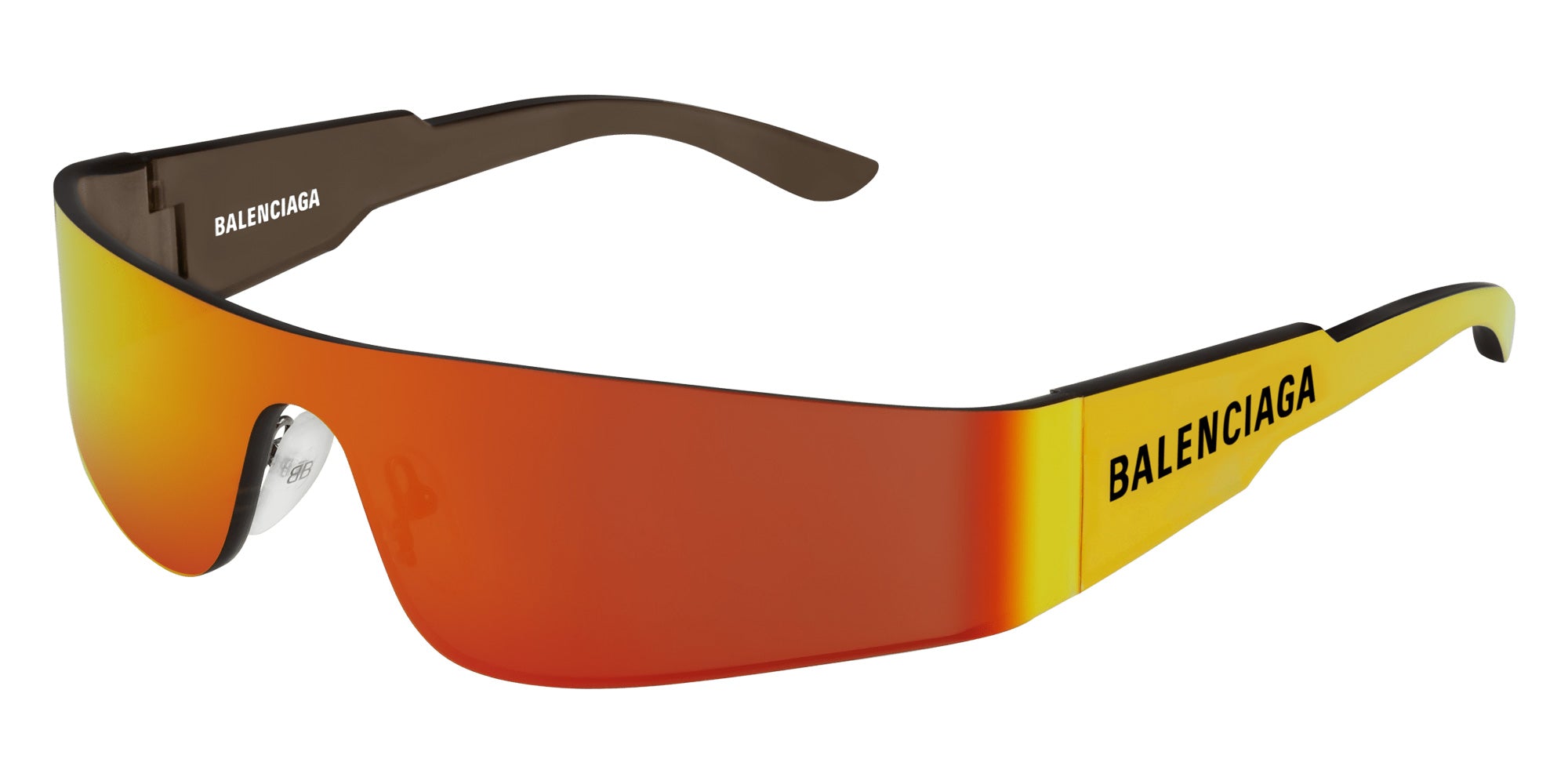 Balenciaga BB0041S Shield Sunglasses | EyeOns.com