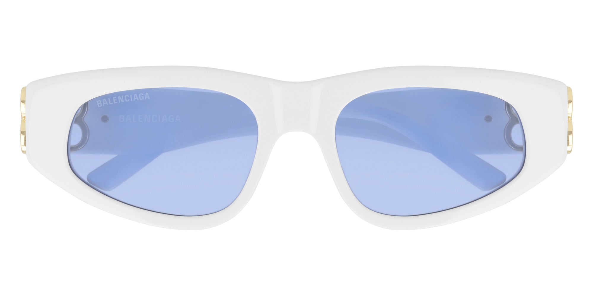 Balenciaga BB0095S 004 53 - White/Gold / Light Blue #id:bb0095s004_s:102100