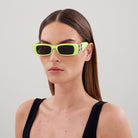 Balenciaga BB0096S 008 51 - Yellow/Silver / Gray #id:bb0096s008_s:108115