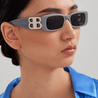 Balenciaga BB0096S 014 51 - Gray/Silver / Gray #id:bb0096s014_s:112115