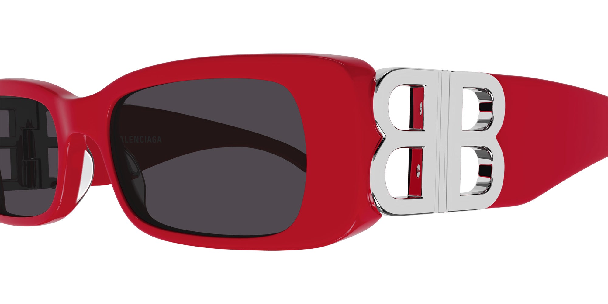 Balenciaga BB0096S 015 51 - Red/Silver / Gray #id:bb0096s015_s:114110