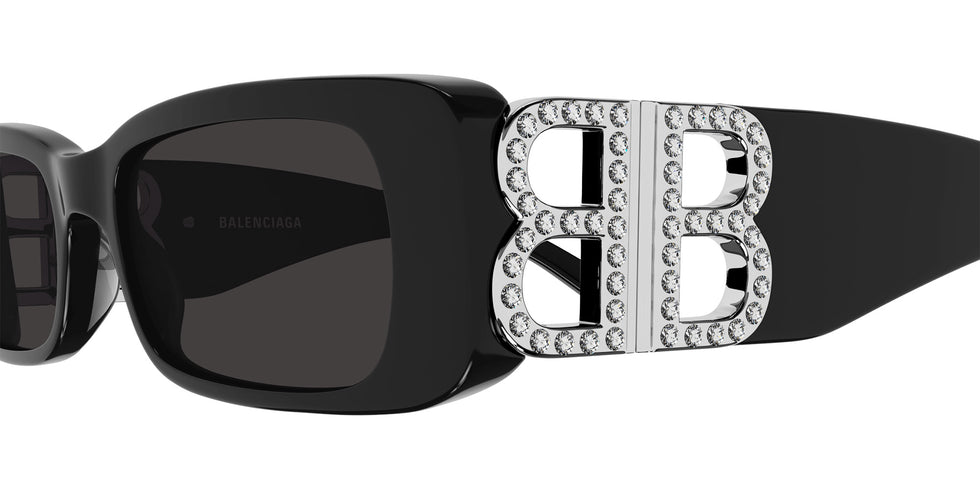 Balenciaga BB0096S 017 51 - Black/Silver / Gray #id:bb0096s017_s:116110