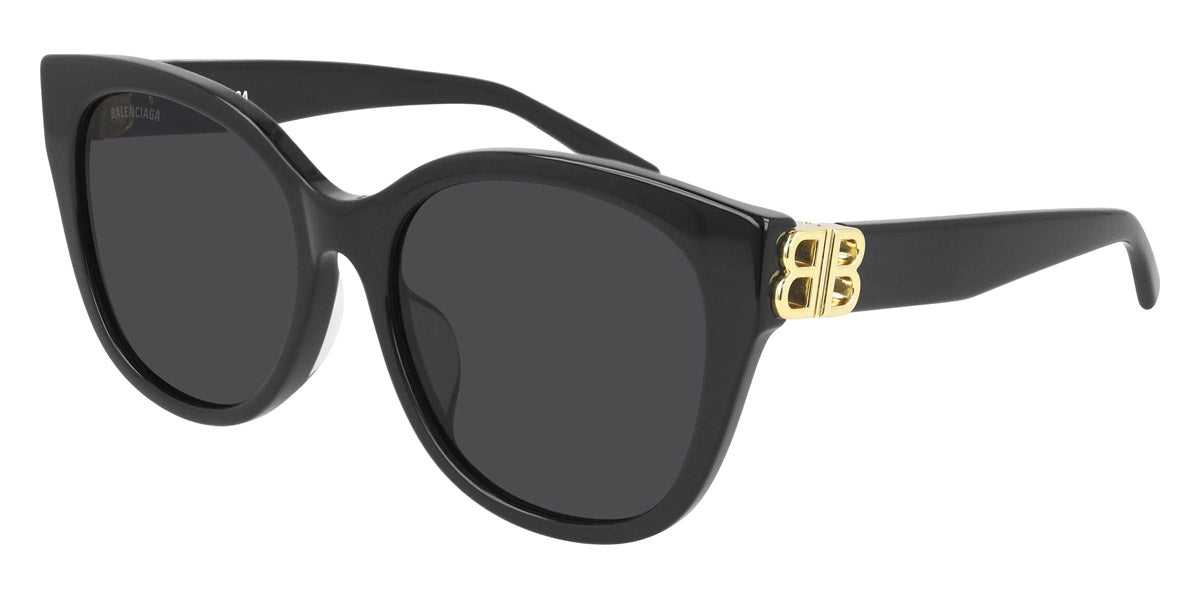 BALENCIAGA ブラック サングラスBB0103SA 001 Balenciaga BB0103SA Oversized Sunglasses | EyeOns.com