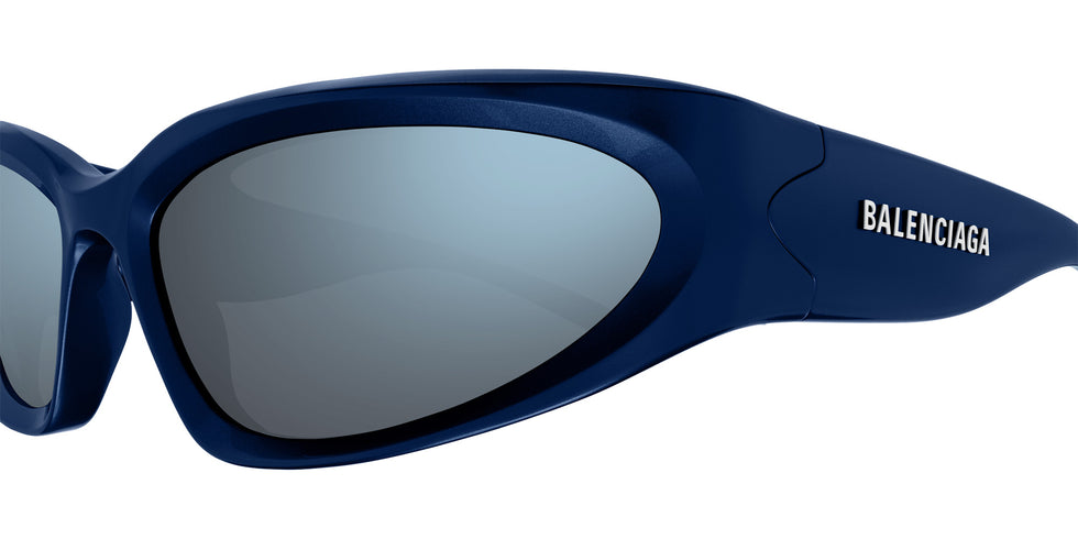 Balenciaga BB0157S 009 65 - Blue / Blue Mirrored #id:bb0157s009_s:100110