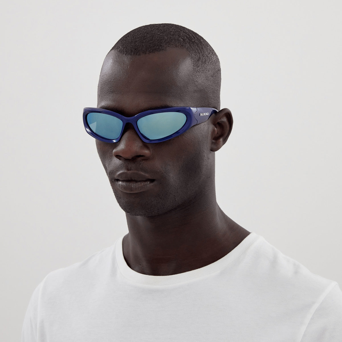 Balenciaga BB0157S Wrap Sunglasses | EyeOns.com