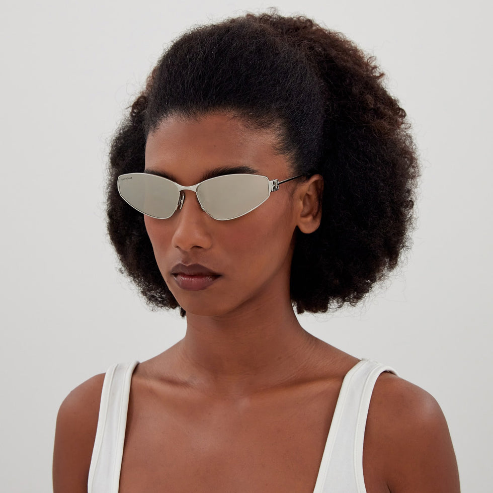 Balenciaga BB0335S 006 65 - Silver / Silver Mirrored #id:bb0335s006_s:102115