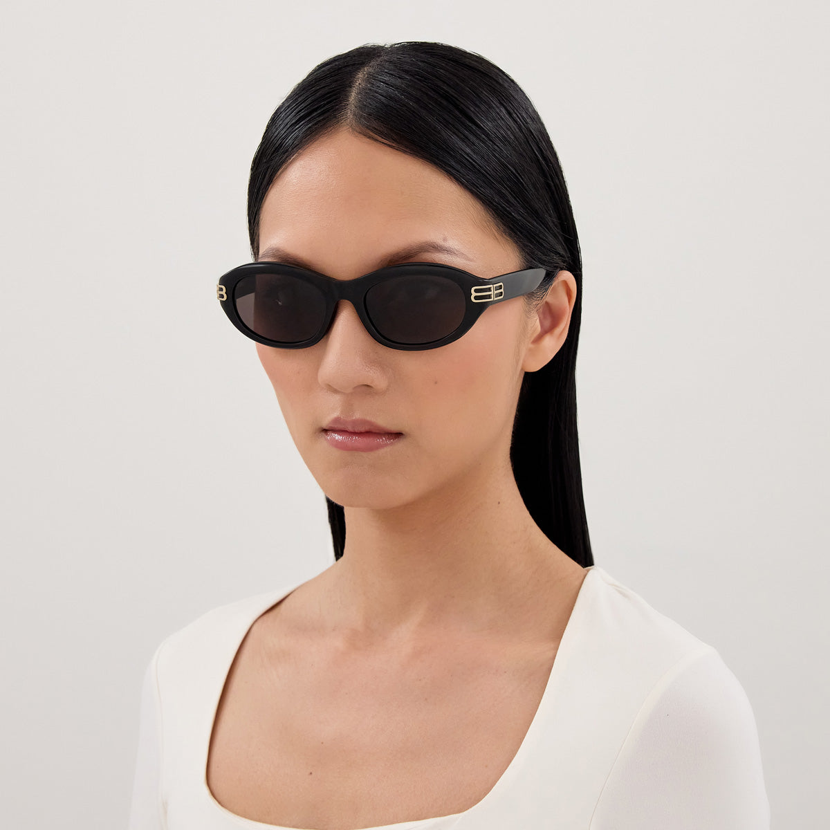 Balenciaga BB0434SK 001 55 - Black / Gray #id:bb0434sk001_s:100115