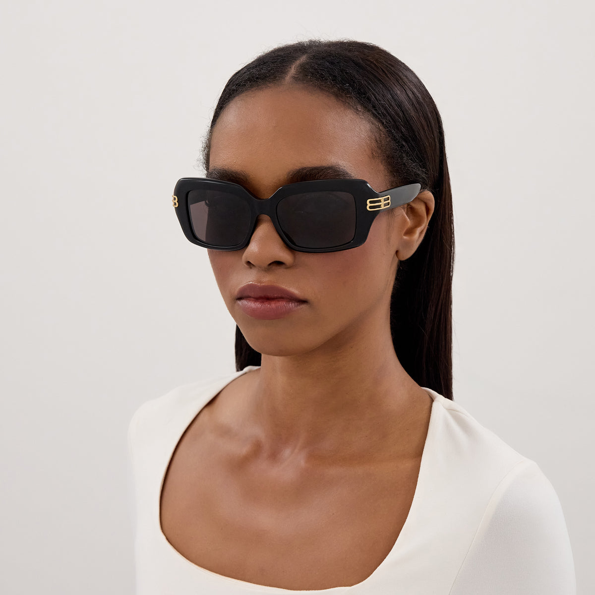 Balenciaga BB0465S 001 56 - Black / Gray #id:bb0465s001_s:100115