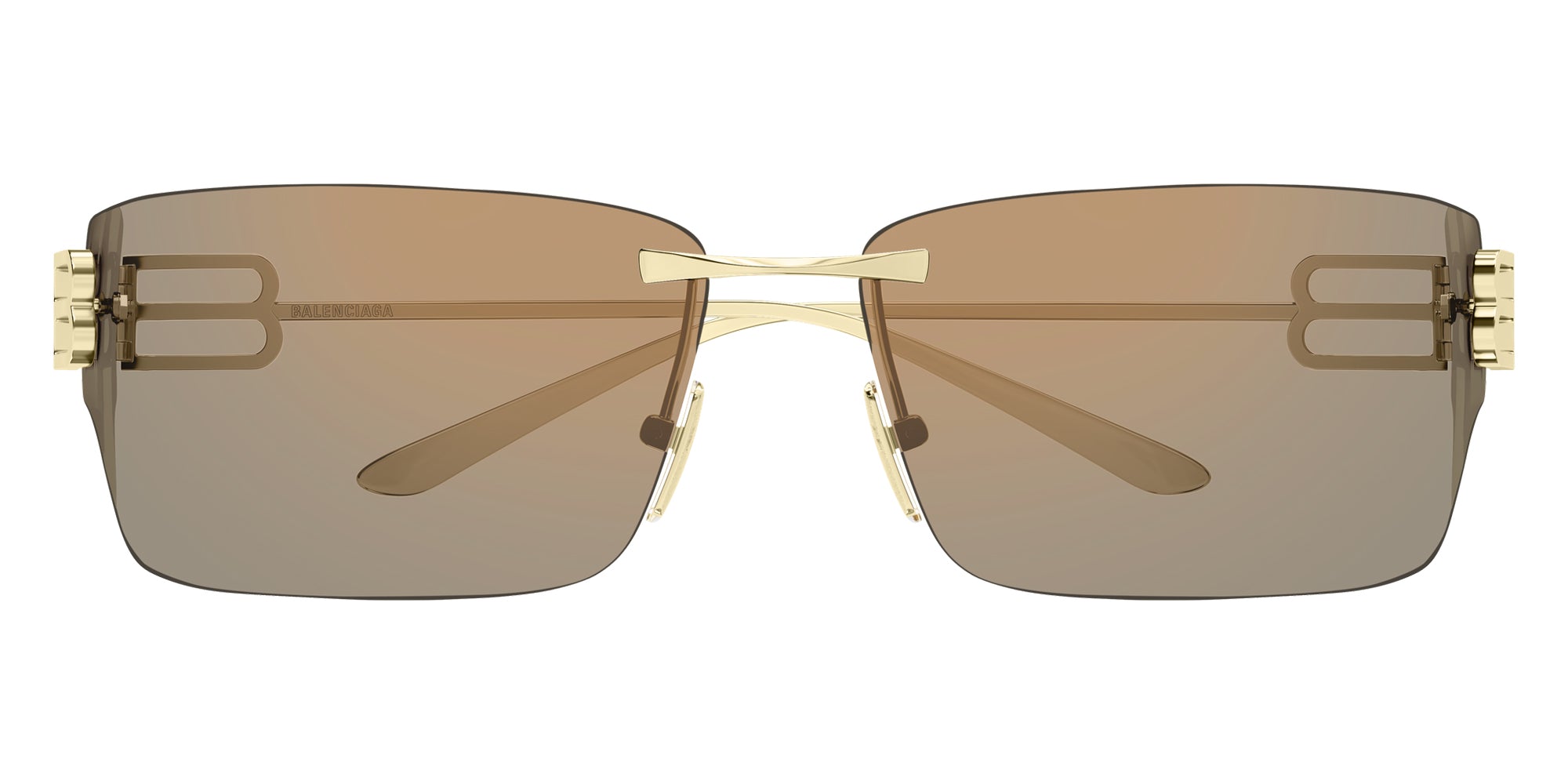 Balenciaga BB0485SA Rectangle Sunglasses | EyeOns.com