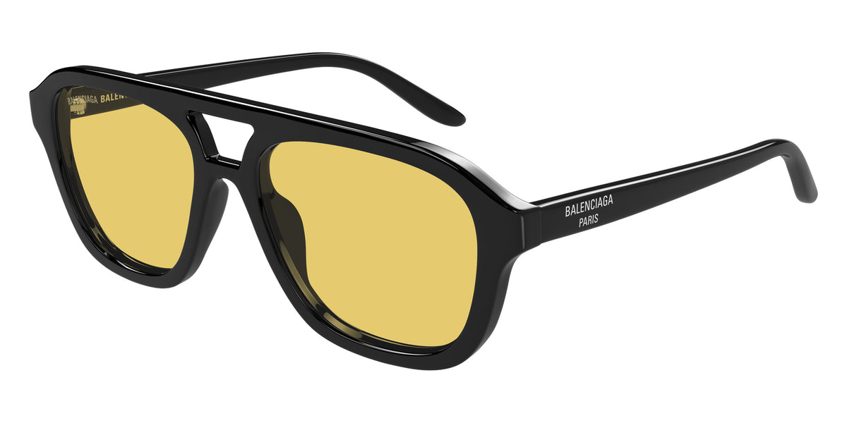 Balenciaga BB0525S 002 55 - Black / Yellow #id:bb0525s002_s:102105