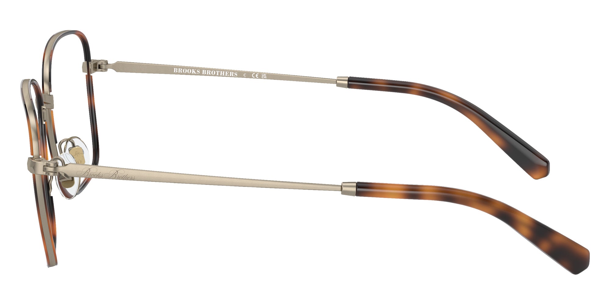 Brooks Brothers BB1105J 1015 53 - Light Gold/Dark Tortoise #id:bb1105j1015_s:100110